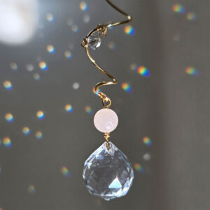Golden Spiral Crystal Suncatcher