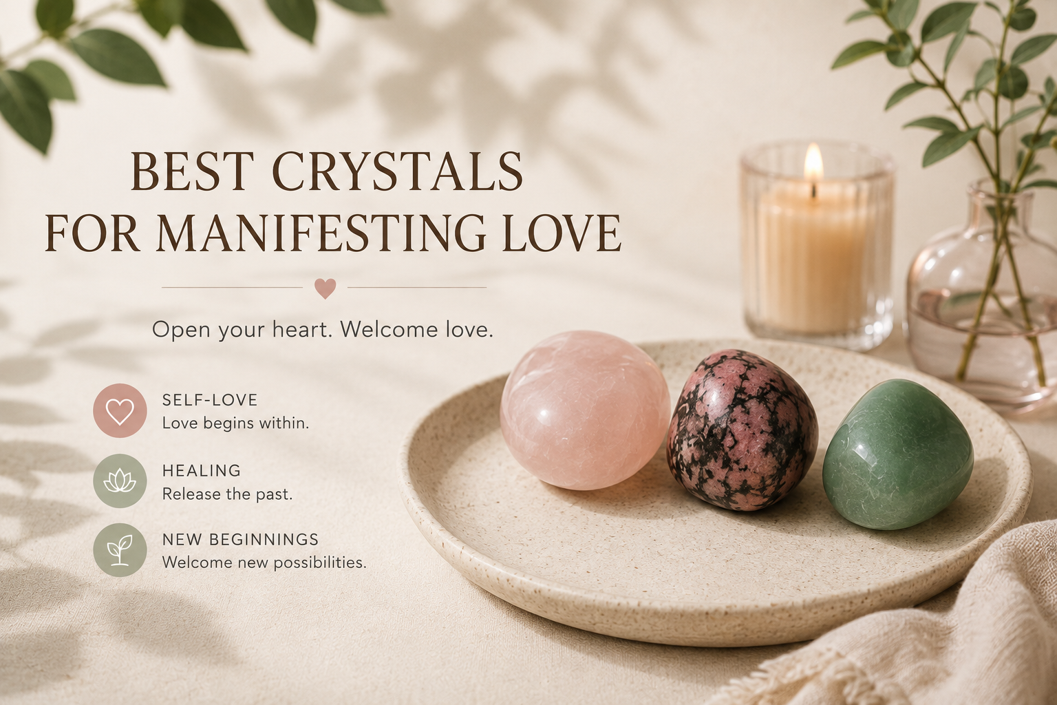 Best Crystals for Manifesting Love: Opening the Heart Chakra with Intention